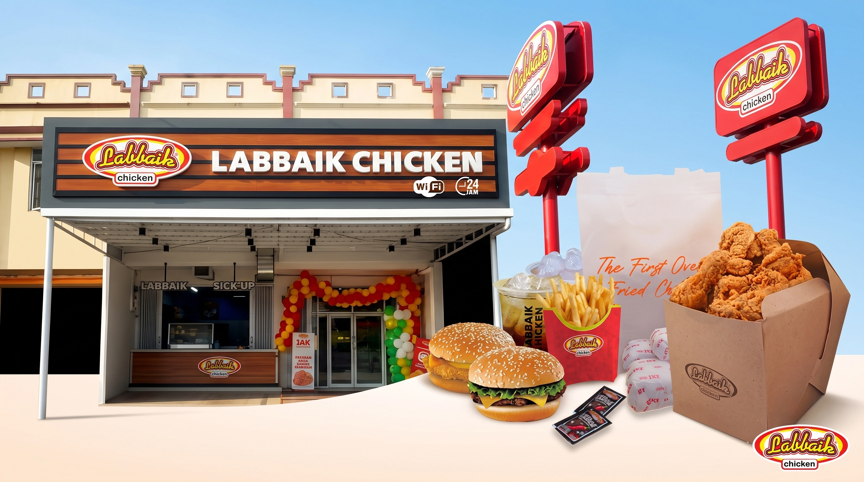 Franchise Labbaik Chicken - Franchise Makanan modal kecil