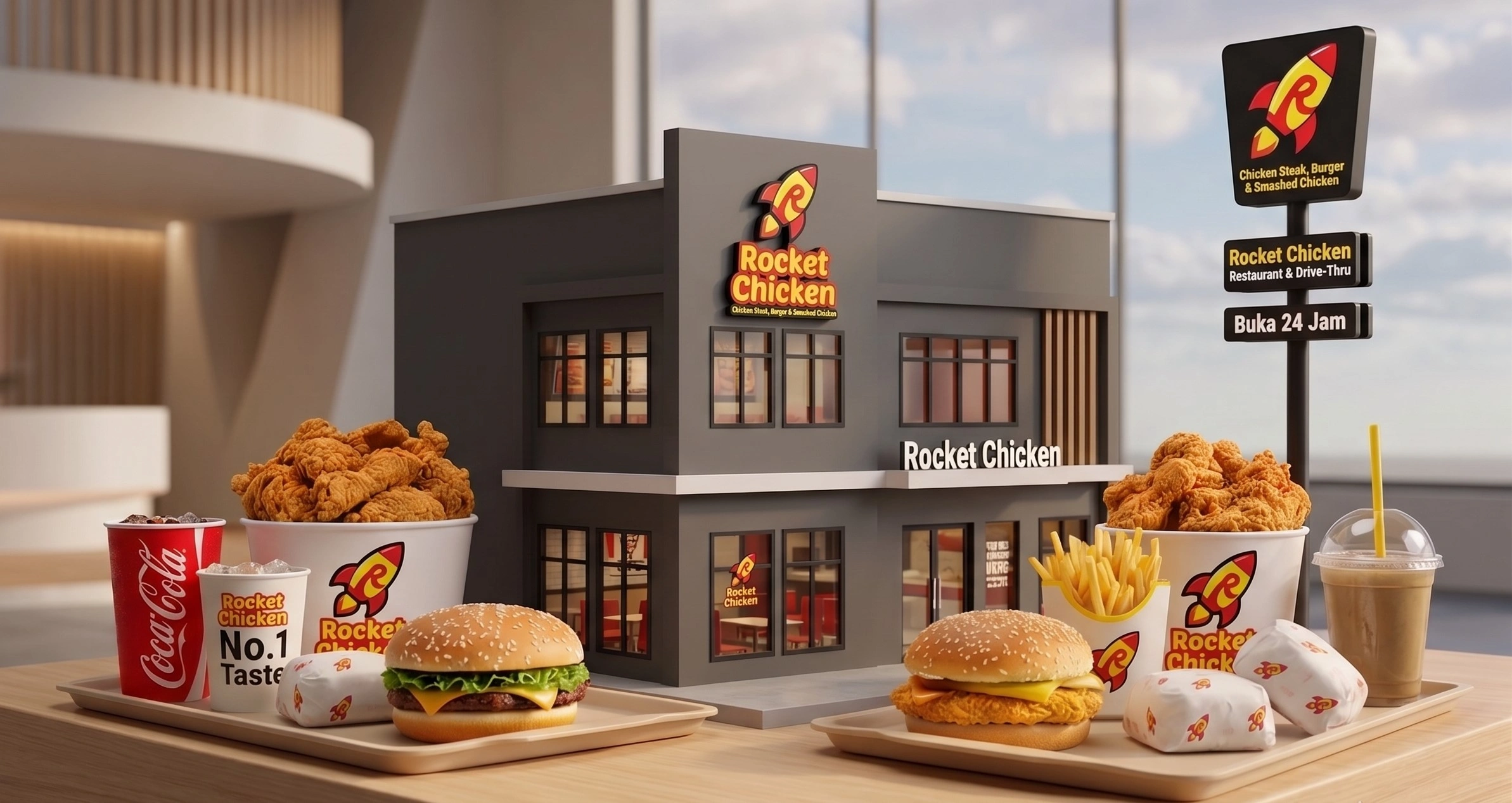 Franchise Rocket Chicken - Franchise Makanan modal kecil